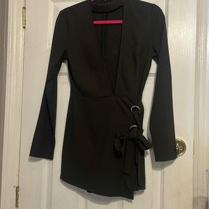 Misguided plunge neckline romper